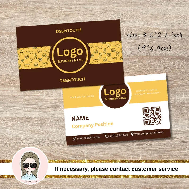 restaurant-business-cards-9x5-4cm-standard-size