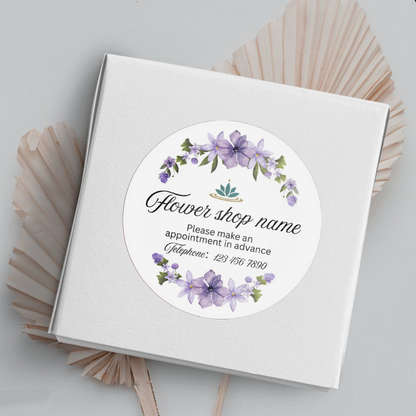 Custom 500 pcs Glossy Stickers Business Promotion Labels dsgntouch