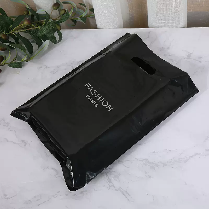 DsgnTouch Clothing store bags 50 pcs per pack customized printed logo plastic bags cosmetic gift packaging bags women children's handheld shopping bags customized